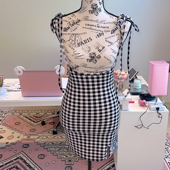 SHEIN Dresses & Skirts - Black and White Checkered Mini Skirt